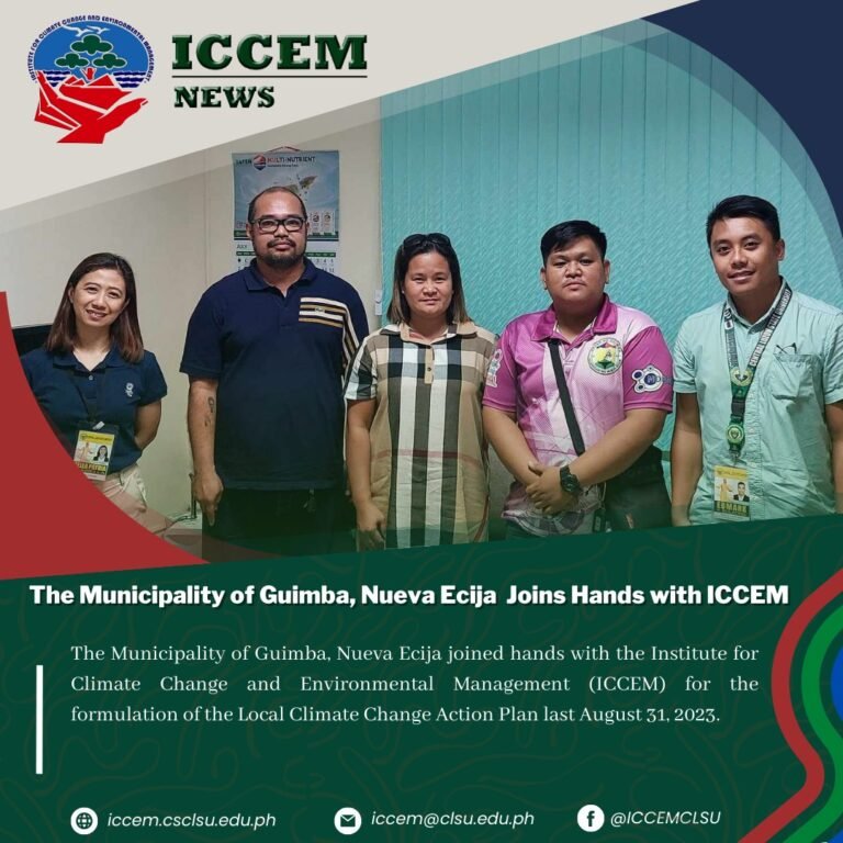The Municipality of Guimba, Nueva Ecija Joins Hands with ICCEM